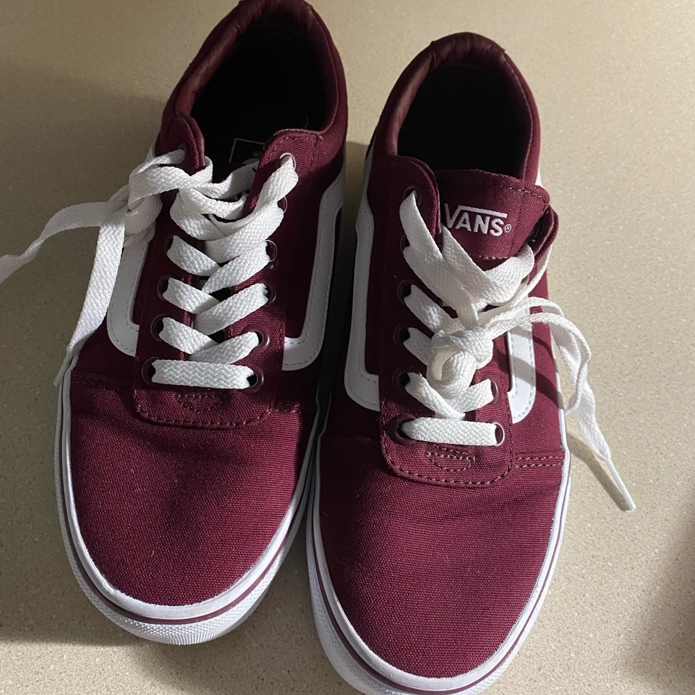 Burgundy Vans Women’s US Size 6